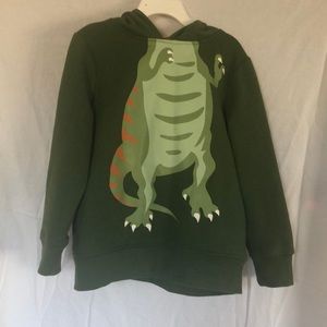 Boys hooded sweatshirt. Rustic Blue